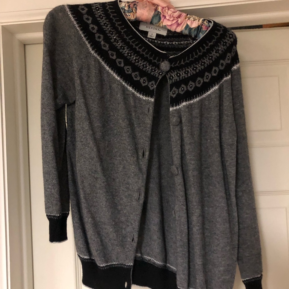Dressy cardigan sweater